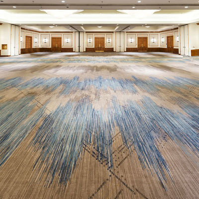 Tappeti di scala di hotel con 80% lana e 20% nylon, realizzati da Leading Carpet.