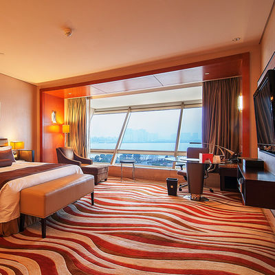 Tappeto rosso Axminster in lana/nylon/PP per hotel