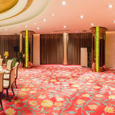 Tappeto rosso Axminster in lana/nylon/PP per hotel