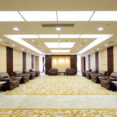 Tappeto per hotel di lusso a prova di fuoco in nylon viola per soggiorno
