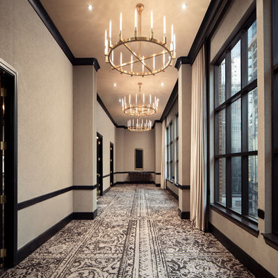 Medium Pile Wall To Wall Carpet for End Hotel Banquet Hall Peso della pila 1000g-2606g/mq