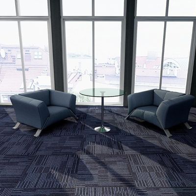 500x500 tappeto per hotel con supporto in PVC verde e costruzione di pile a ciclo