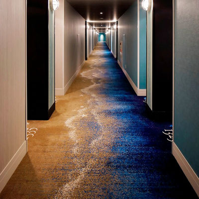 Corridoio della hall dell'albergo commerciale tappeto con larghezza di 3,66m 12ft o 4m 13,12ft