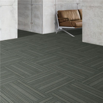 50x50cm PP Loop Pile Carpet Tile per ufficio Hotel Casa Pavimenti camera da letto in strisce
