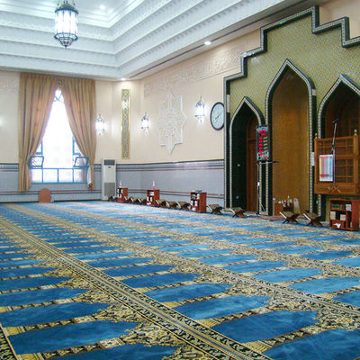 Tappeto di nylon di lana Axminster morbido per sala riunioni di preghiera della moschea