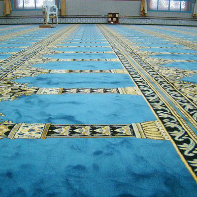 Tappeto di nylon di lana Axminster morbido per sala riunioni di preghiera della moschea