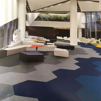 Moderna 50x50 Tavola di tappeto di nylon esagonale in 40 colori Perfetto per uffici e hotel