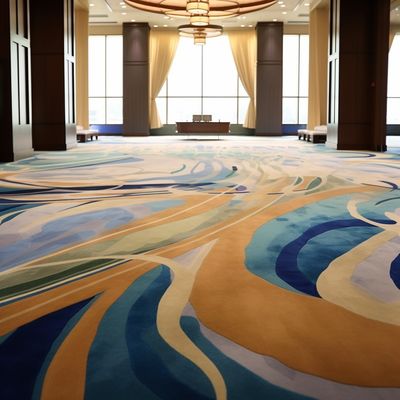Tapis d'albergo Axminster antiscivolo con trattamento antincendio e disegno astratto