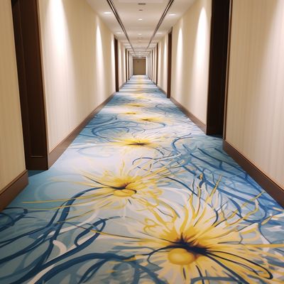 Tapis d'albergo Axminster antiscivolo con trattamento antincendio e disegno astratto