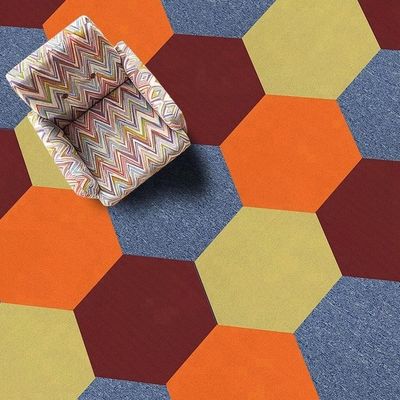 Hexagon Commercial 100% SD Tela di Nylon per il tappeto