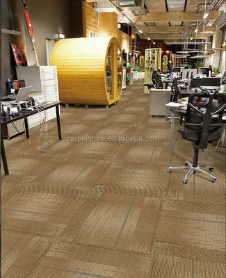 5.0 mm Spessore totale Piastrelle per pavimenti in legno in tessuto di nylon per aree quadrate