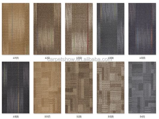 5.0 mm Spessore totale Piastrelle per pavimenti in legno in tessuto di nylon per aree quadrate