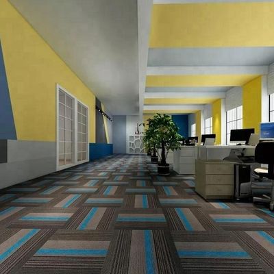 50x50 Piastrelle di tappeto di nylon per ufficio Altezza di pila 4,0 /-0,5 mm Efficienza della sala commerciale