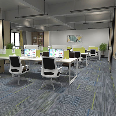 Sala commerciale stile moderno 600x600 piastrelle quadrate in PVC con disegno artificiale