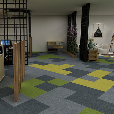 Quadrati Carpette di Nylon per ufficio ignifughe per pavimenti Carpette per ufficio commerciali