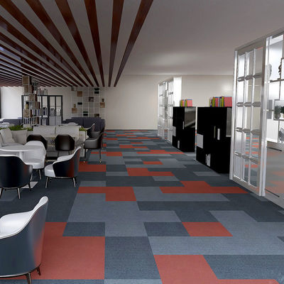 Quadrati Carpette di Nylon per ufficio ignifughe per pavimenti Carpette per ufficio commerciali