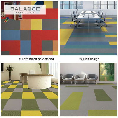 Moderno design colorato 50x50 piastrelle a prova di fuoco tappeti commerciali per sale conferenze