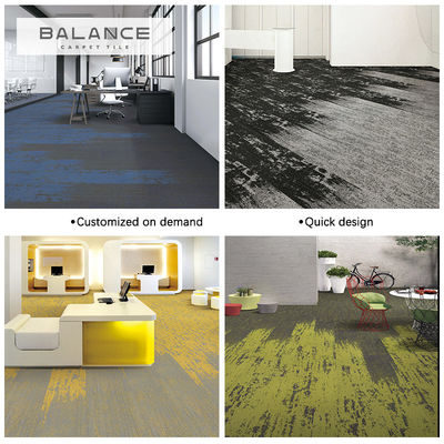 Sala ufficio commerciale Nylon stile moderno PVC 25*100 Carpet Tile con design moderno