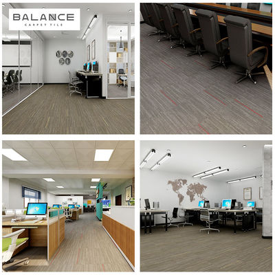 OEM PP Office Modular Carpet Tiles in stile orientale e design a ciuffi per uso commerciale