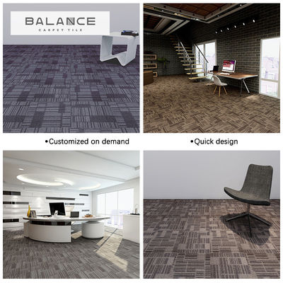 Piastrelle di tappeto in PVC da 50x50 cm a modello astratto per il corridoio dell'hotel Office Living