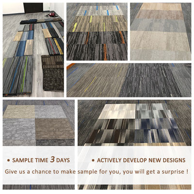 25X100 Piastrelle per tappeti per pavimenti per uffici Spessore totale approssimativo 6,0 mm per aree ufficio quadrate