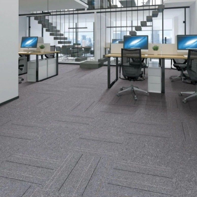 Piastrelle antiscivolo in PVC con supporto a disegno astratto per ufficio 50x50 per sala conferenze