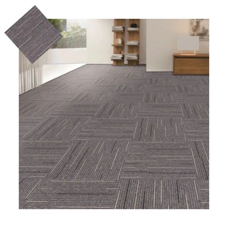 Piastrelle per tappeti Pechino 50x50 Luxury Hotel PP Jacquard Commercial Office Pavimento in PVC Antislip