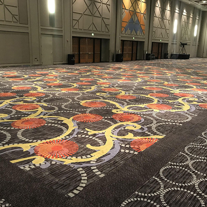 Funzione anti-slip a prova di fuoco Corridoio da parete a parete tappeto per la hall dell'hotel di lusso