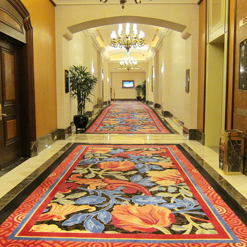 Design Abstract Pattern Infiammabile Lana PP Materiale tappeto per hotel per soggiorno moderno