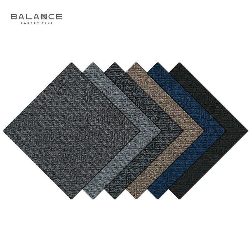 Mulit Level Loop Pile 50x50cm o Plank Commercial Carpet Tile 100% SD Nylon Modular