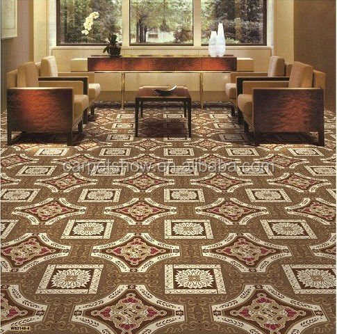 Colore personalizzato Wilton tessuto 4m Roll Floral Pattern Parete a Parete tappeto in 100% Nylon