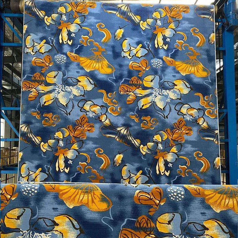 Disegno floreale rettangolare Tufted lana materiale PP Nylon tappeto stampato per l'area della hall