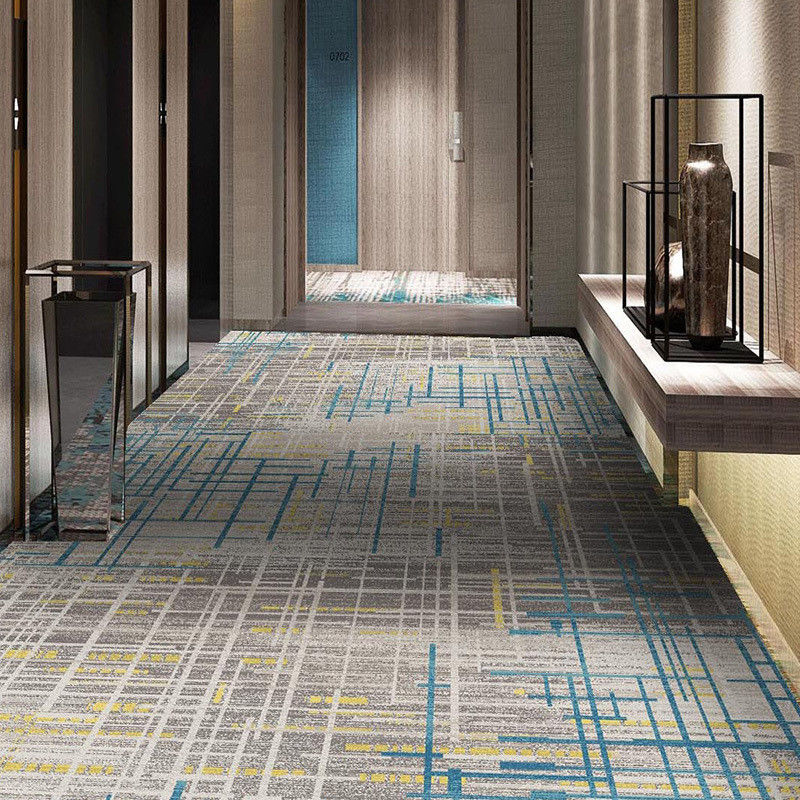 Tappeto per camere d'albergo 100% Nylon Stampato Anti-Slip Loop Pile Tecnica tessuta per corridoio
