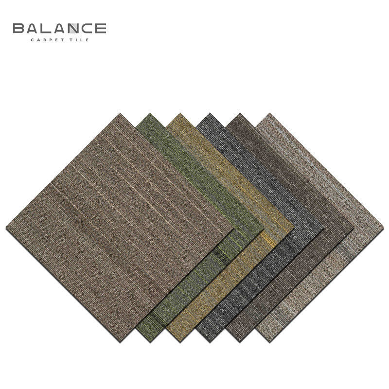 50x50 Quadratura PVC Poliester Polipropilene Loop Pile Pavimento Telato per tappeto soggiorno Cucina Sala da pranzo Lavabile