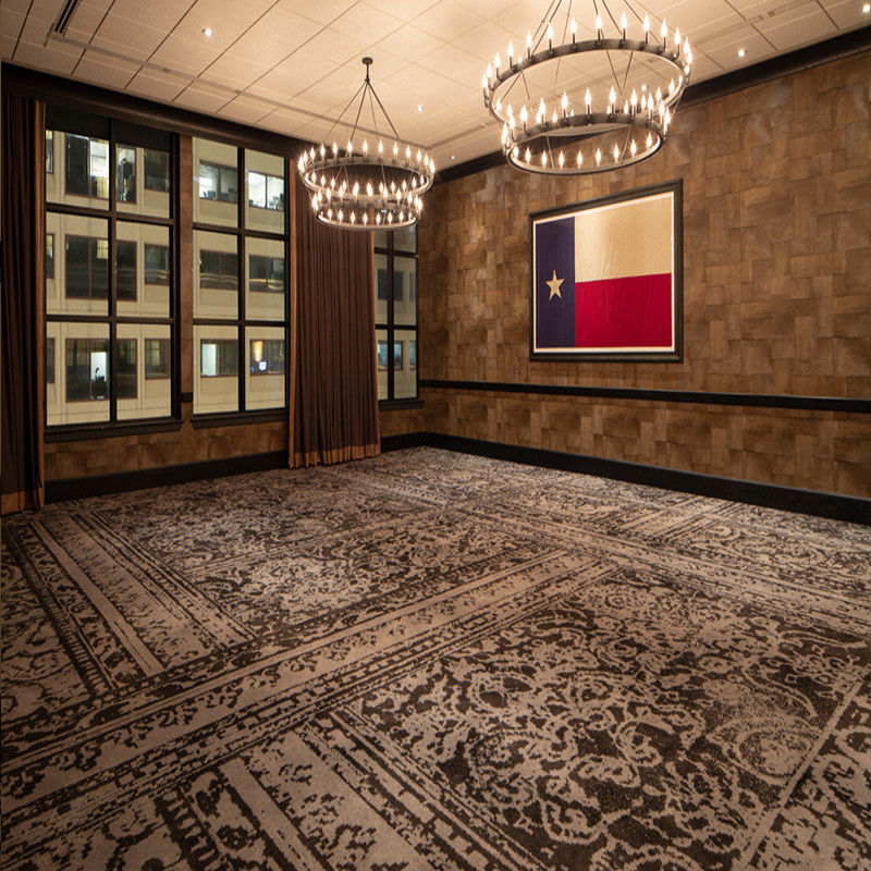 Medium Pile Wall To Wall Carpet for End Hotel Banquet Hall Peso della pila 1000g-2606g/mq