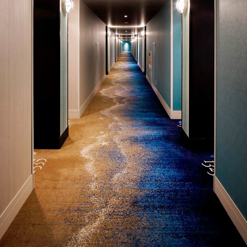 Corridoio della hall dell'albergo commerciale tappeto con larghezza di 3,66m 12ft o 4m 13,12ft