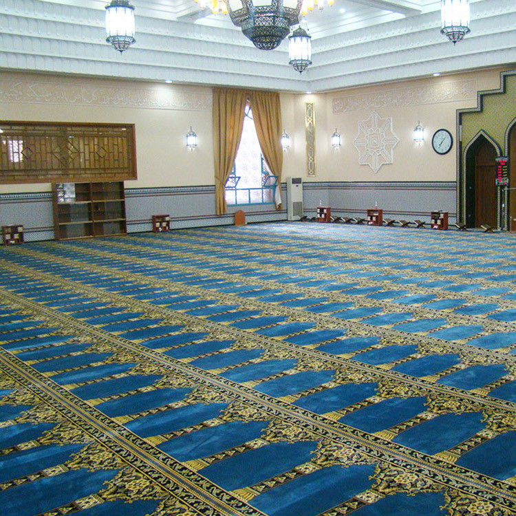 Tappeto di nylon di lana Axminster morbido per sala riunioni di preghiera della moschea