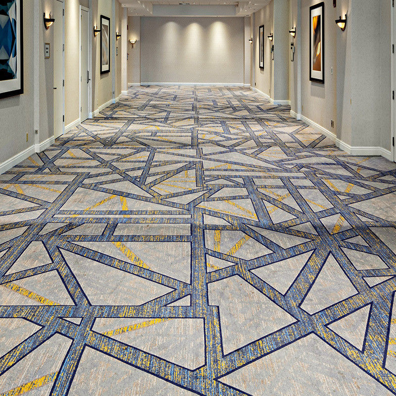 5 stelle hotel tappeto per la casa roll di lusso oro blu stampato ignifugo Sala da banchetto Sala nuziale Teatro