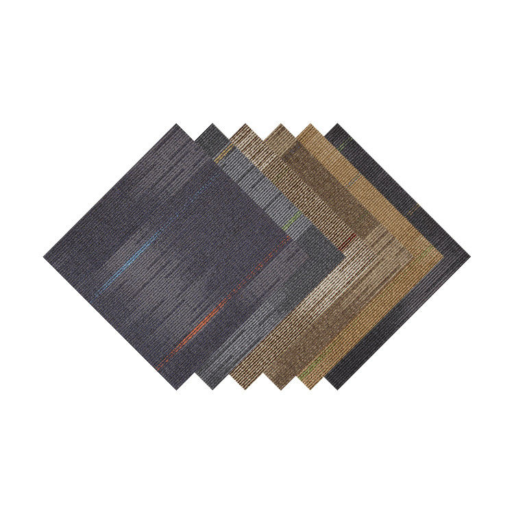 5.0 mm Spessore totale Piastrelle per pavimenti in legno in tessuto di nylon per aree quadrate